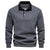 Herre Business Casual Genser med Knappestolpe 3