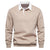 Herre Business Casual Genser med Knappestolpe 5