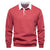Herre Business Casual Genser med Knappestolpe 6