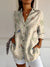 Herre Button-Up Skjorte Blomsterdesign 3