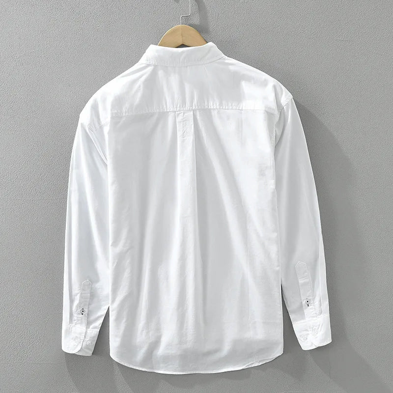 Herre Button-Up Skjorte med Fargeblokk 2