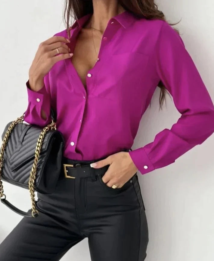 Herre Button Down Skjorte med Elegant Detalj 3