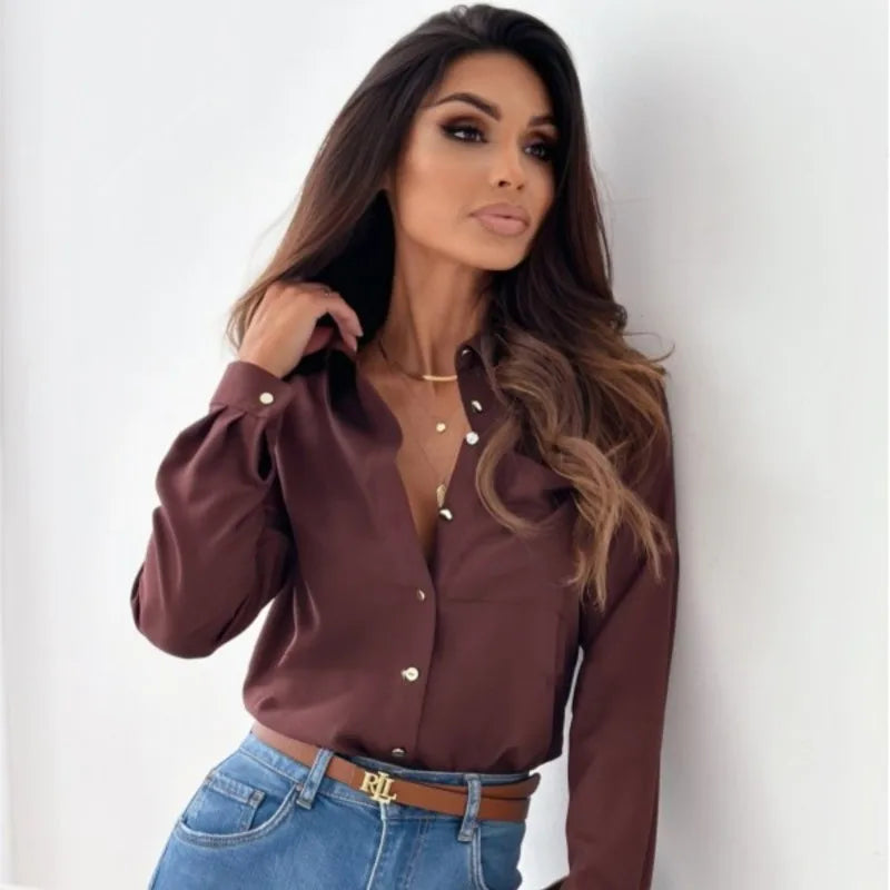 Herre Button Down Skjorte med Elegant Detalj 5