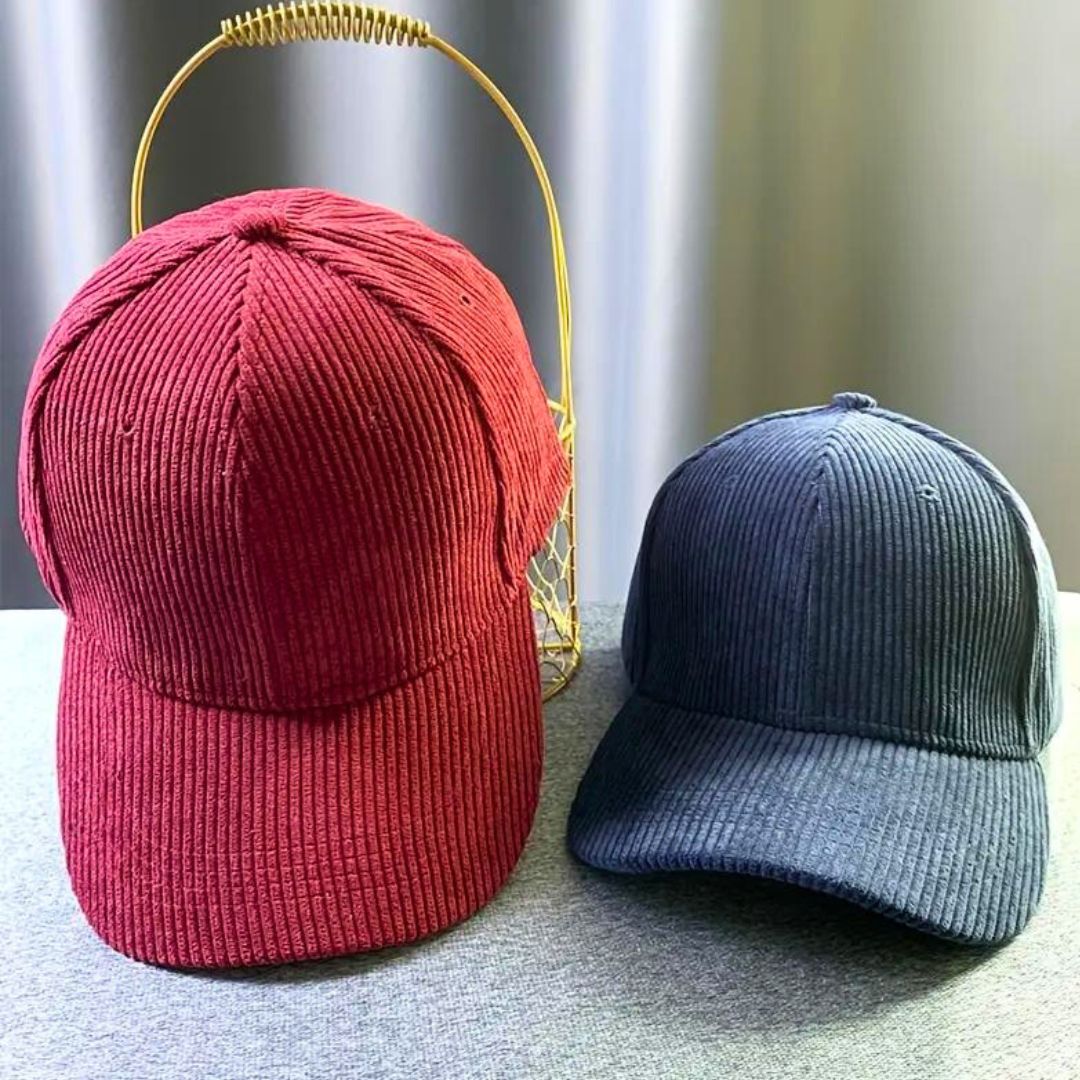 Herre Cap Justerbar Corduroy Komfortabel Stil 3