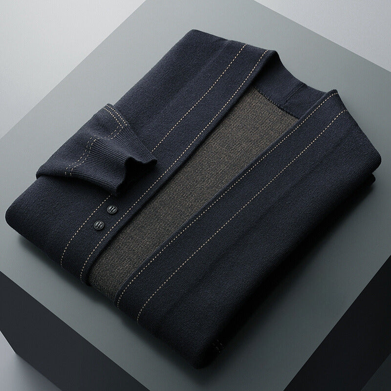 Herre Cardigan Jakke Klassisk Design for Lag-på-Lag Styling 3