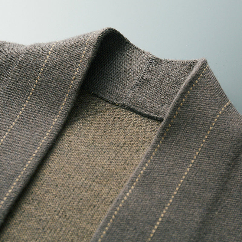 Herre Cardigan Jakke Klassisk Design for Lag-på-Lag Styling 7