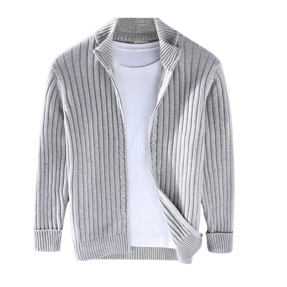 Herre Cardigan Jakke med Glidelås Moderne Stil for Allsidig Bruk 0