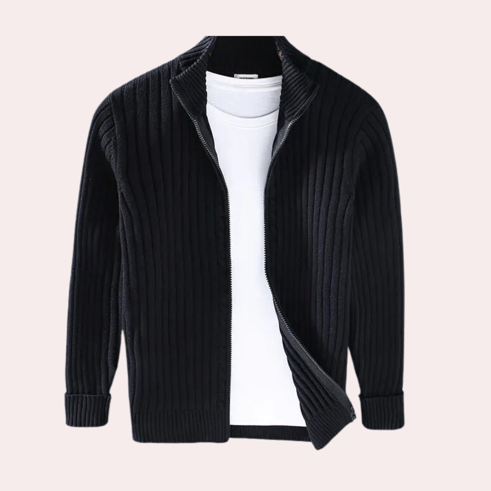 Herre Cardigan Jakke med Glidelås Moderne Stil for Allsidig Bruk 3