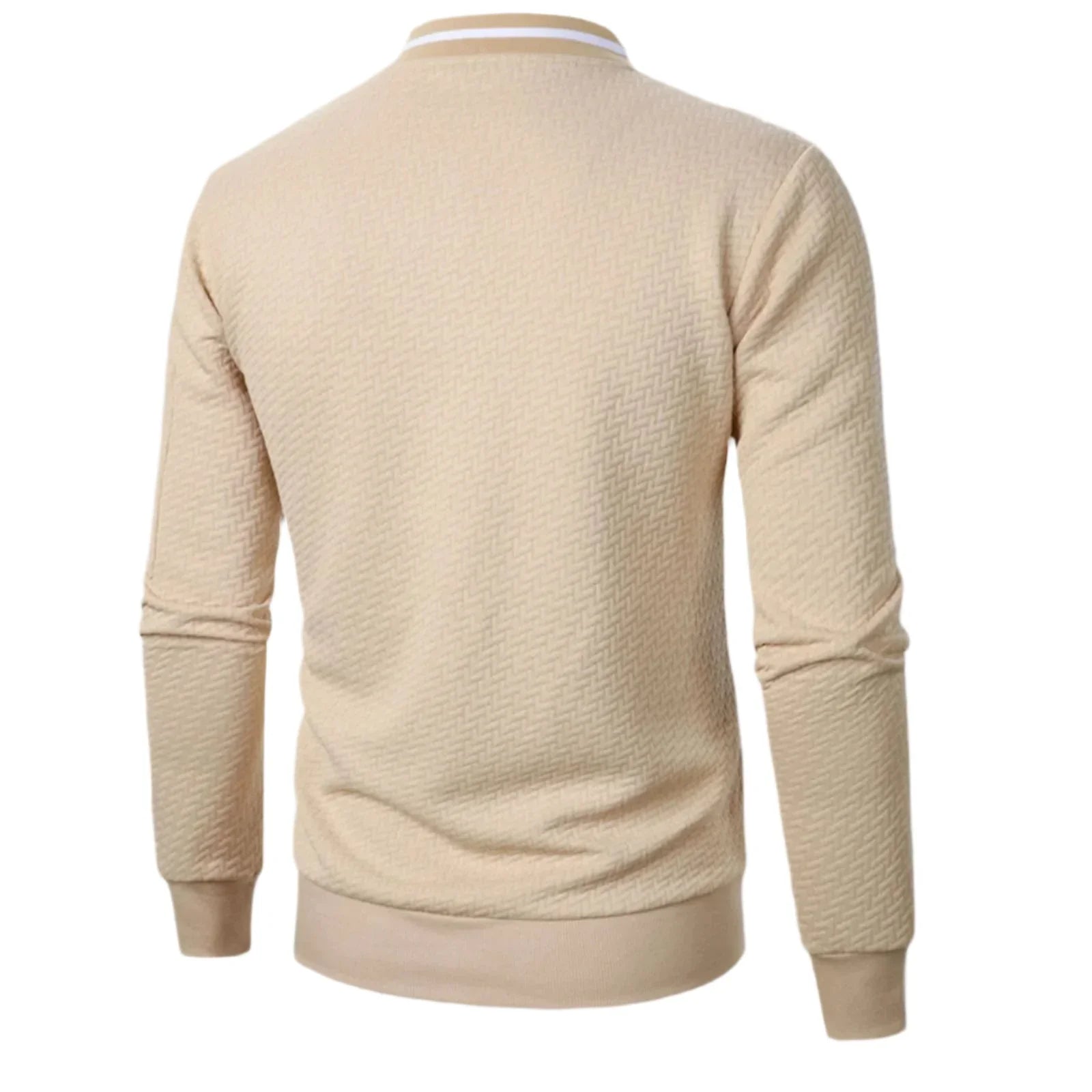 Herre Cardigan Jakke med Glidelås og Sidelommer - Avslappet Passform 6