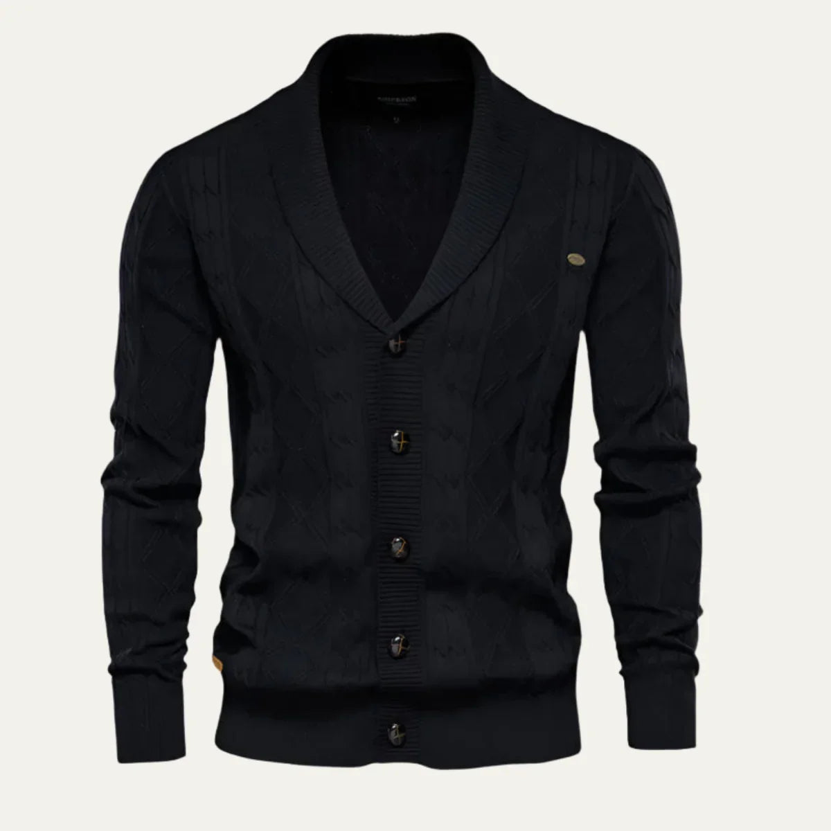 Herre Cardigan Klassisk Stil 3