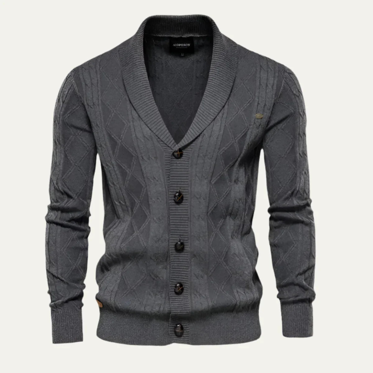Herre Cardigan Klassisk Stil 4