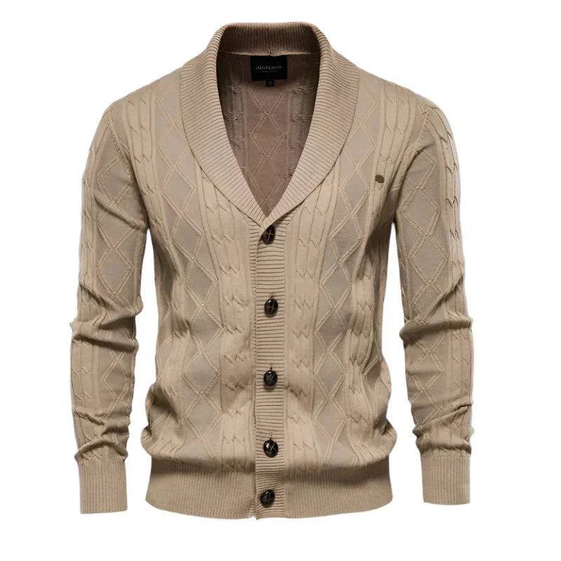 Herre Cardigan Klassisk Stil 5