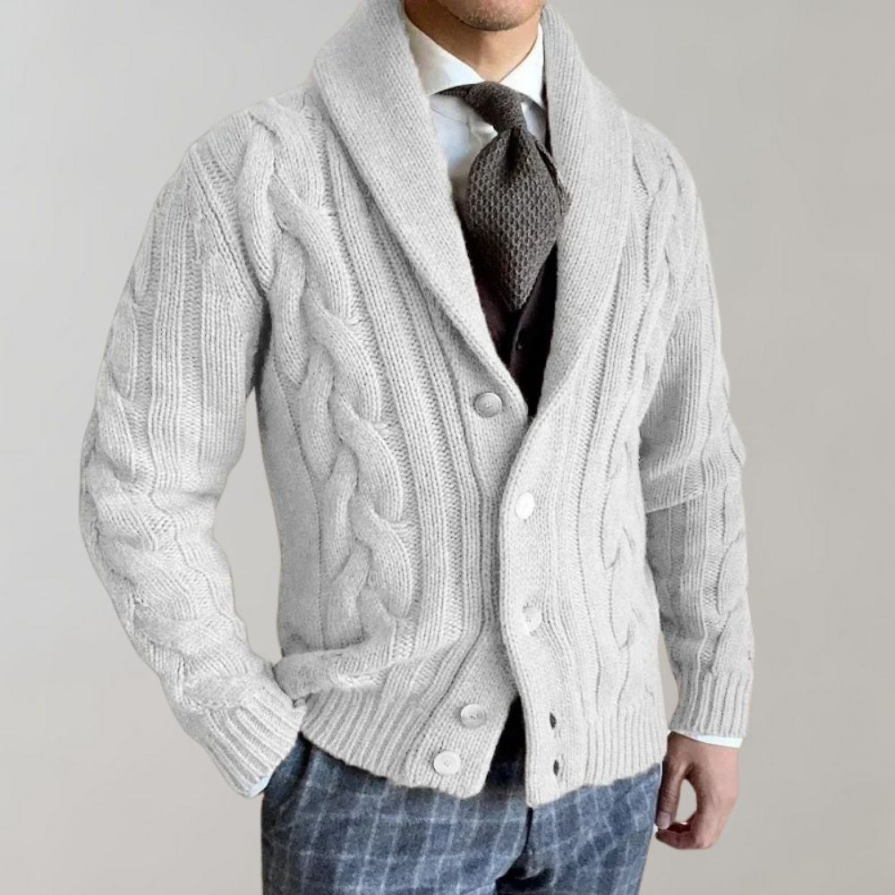 Herre Cardigan med Jakkeslag 1