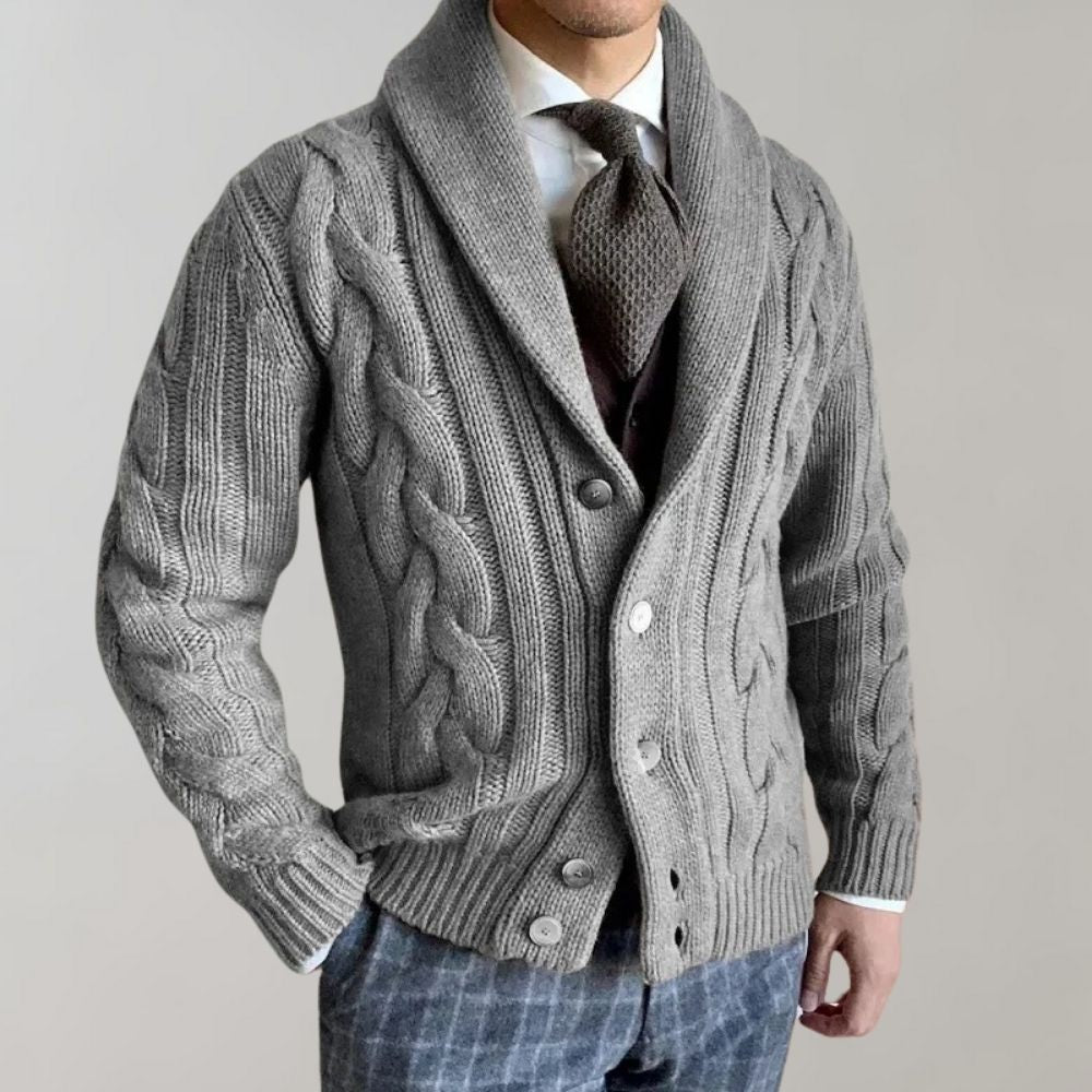 Herre Cardigan med Jakkeslag 2