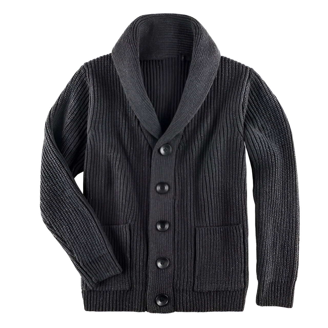 Herre Cardigan med Knapper i Klassisk Stil 0