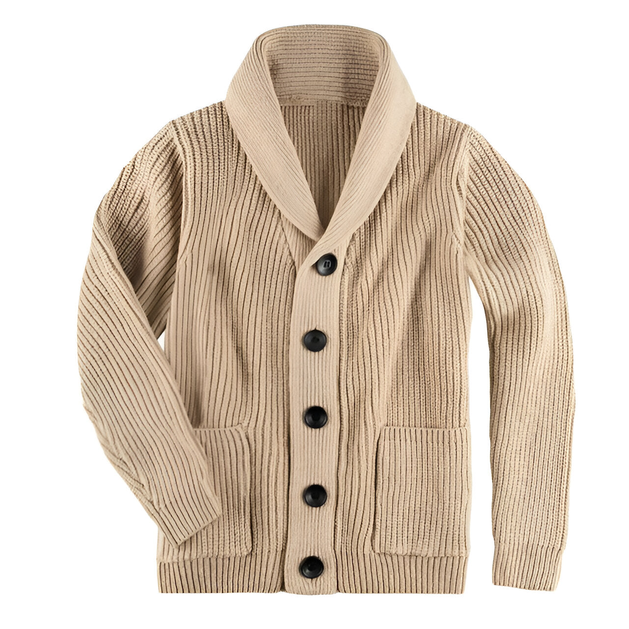 Herre Cardigan med Knapper i Klassisk Stil 1