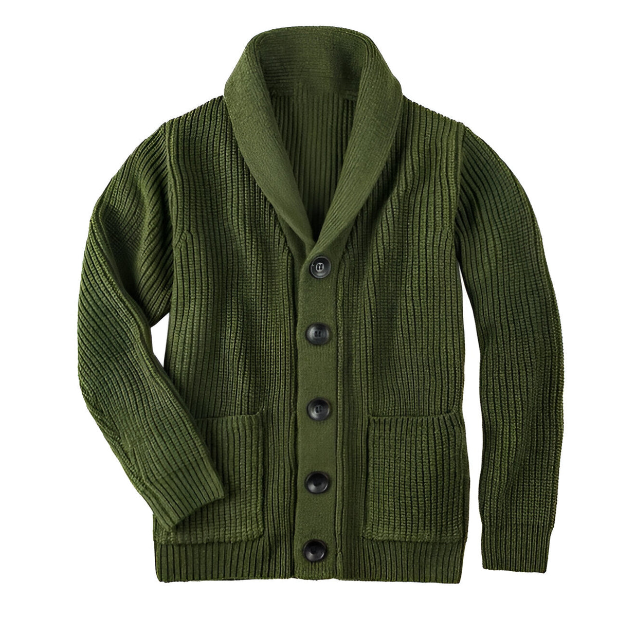 Herre Cardigan med Knapper i Klassisk Stil 2