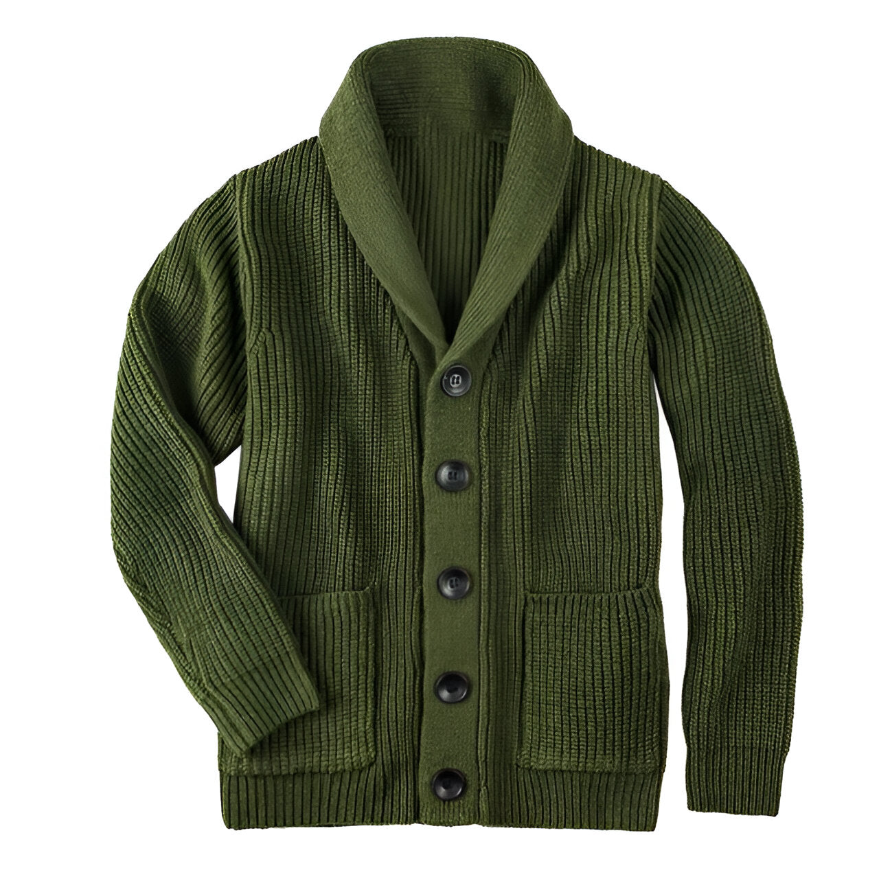 Herre Cardigan med Knapper i Klassisk Stil 2