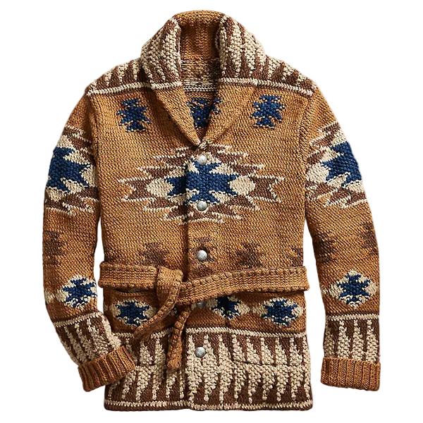 Herre Cardigan med Sjalkrage 0