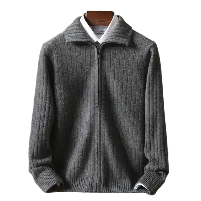 Herre Cardigan med Stilige Striper 0