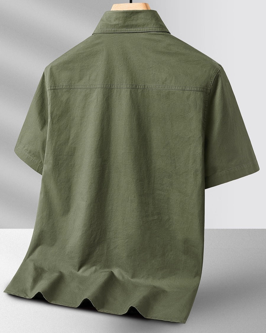 Herre Cargo-skjorte Kortermet Utilitaristisk 1