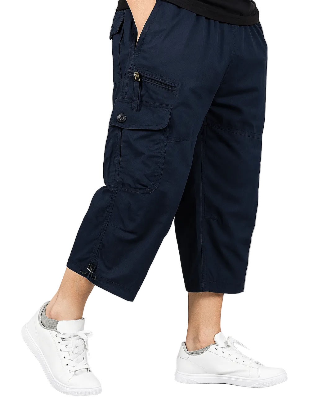 Herre Cargo Shorts Avslappet Passform Med Lastelommer 0