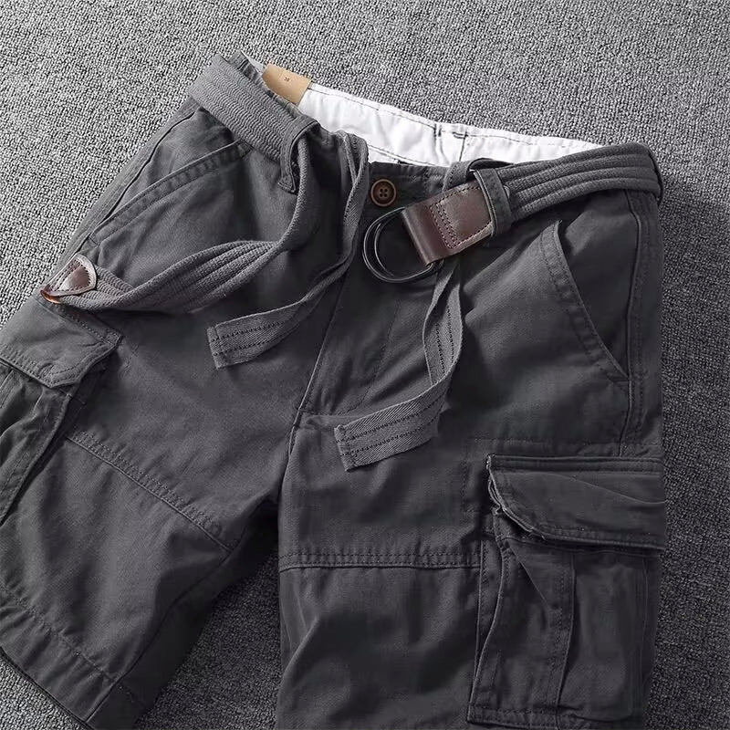 Herre Cargo Shorts med Justerbar Midje 6