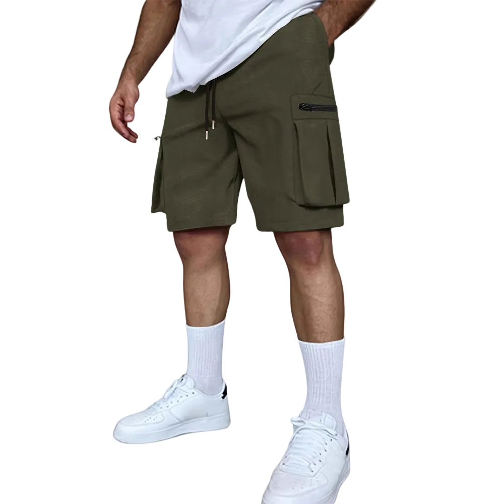 Herre Cargo Shorts med Praktiske Lommer 0