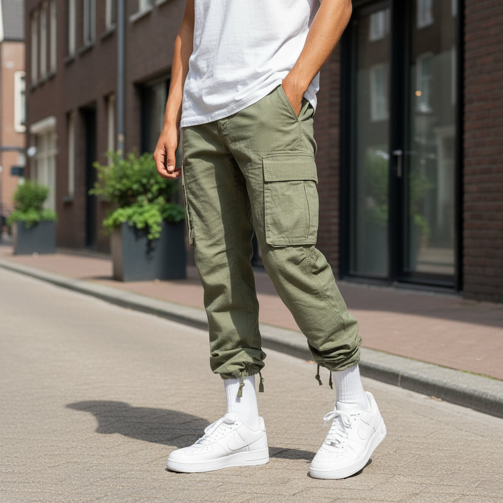 Herre Cargobukser Moderne Stil 7