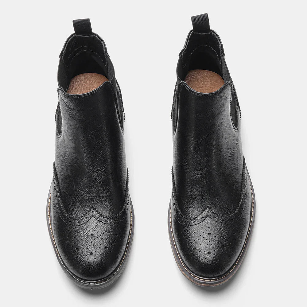 Herre Chelsea Boots Klassisk Stil Støvletter 5