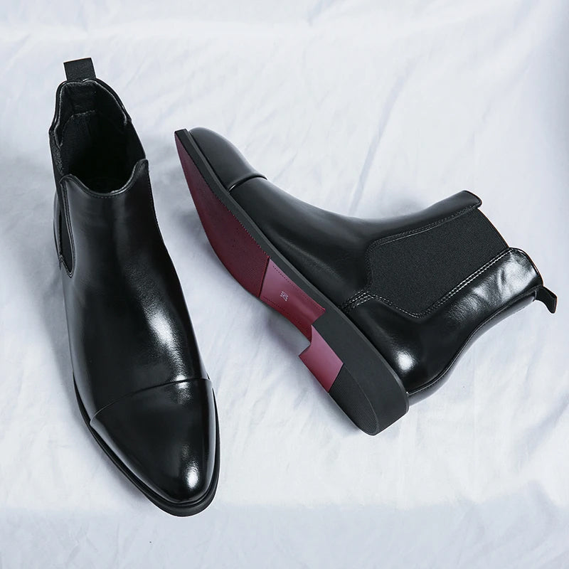 Herre Chelsea Boots Med Stilren Design 1