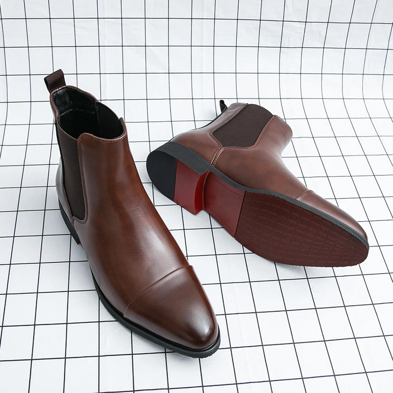 Herre Chelsea Boots Med Stilren Design 3