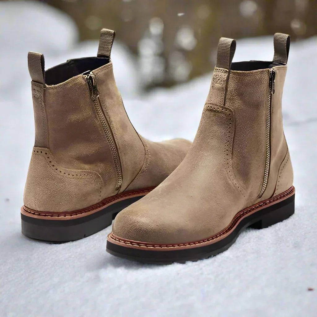 Herre Chelsea Boots Støvletter med Elastiske Sider 2