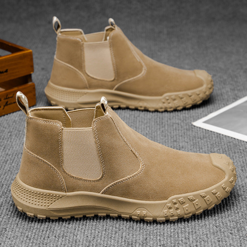 Herre Chelsea Boots Tidløs Stil med Elastiske Innlegg 1
