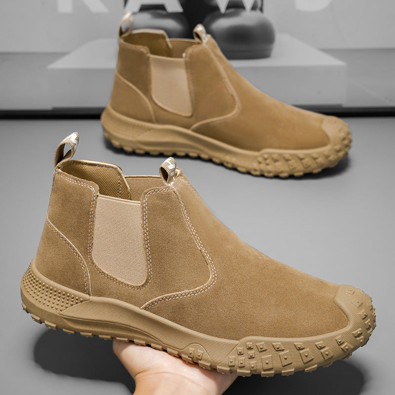 Herre Chelsea Boots Tidløs Stil med Elastiske Innlegg 4