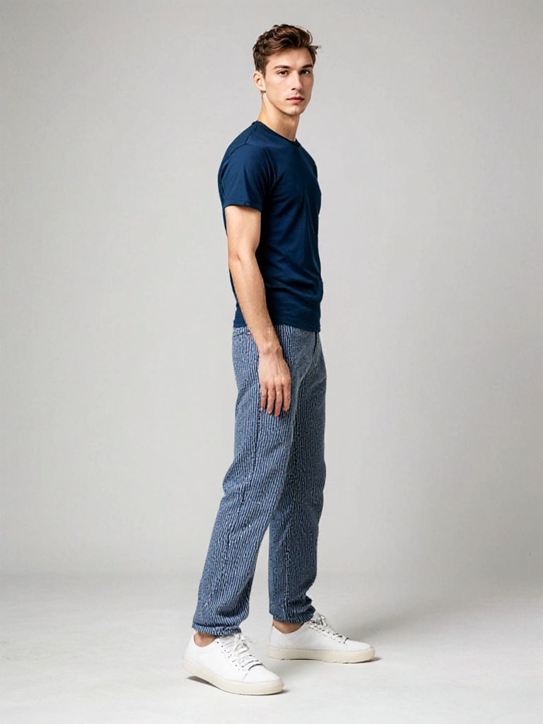 Herre Corduroy Joggingbukse med Justerbart Snor 1