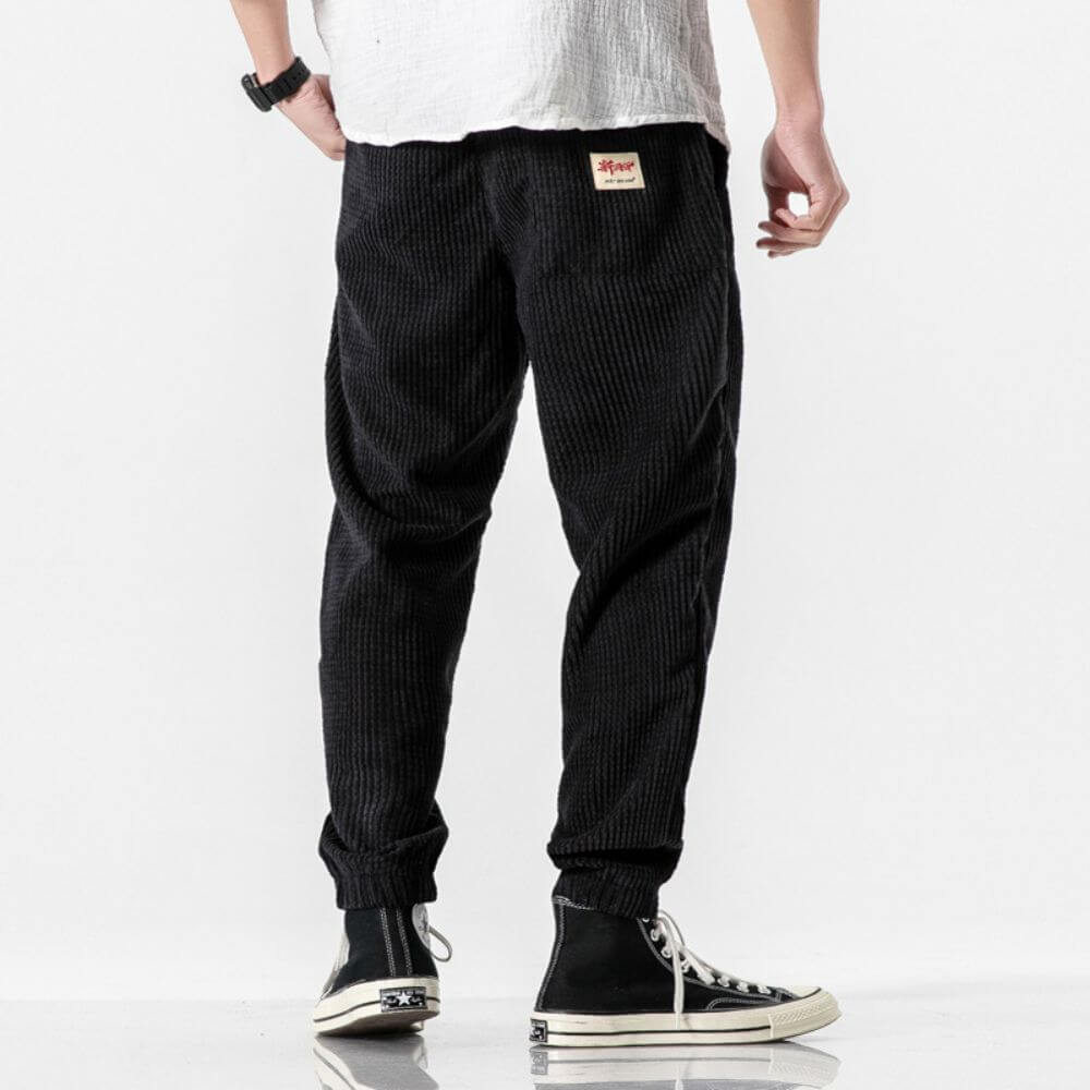 Herre Corduroy Joggingbukse med Justerbart Snor 6