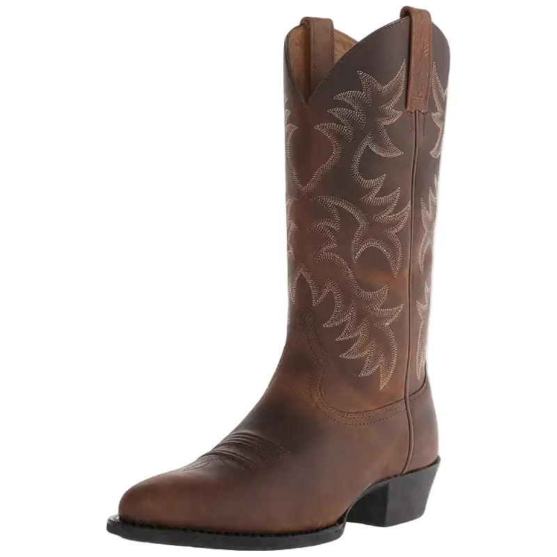 Herre Cowboylaarzen Westernlook Syntetisk Lær 0