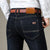 Herre Denim Bukser Rett Snitt Komfortabelt Design 4