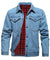 Herre Denim Jakke med Flanell Fôr 4