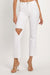Herre Denim Jeans Avslappet Slitt Hvit 1