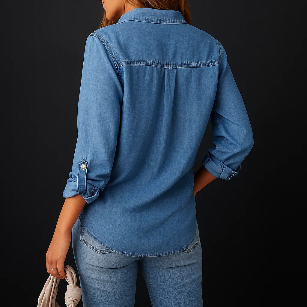 Herre Denim Skjorte Med Knapper 2