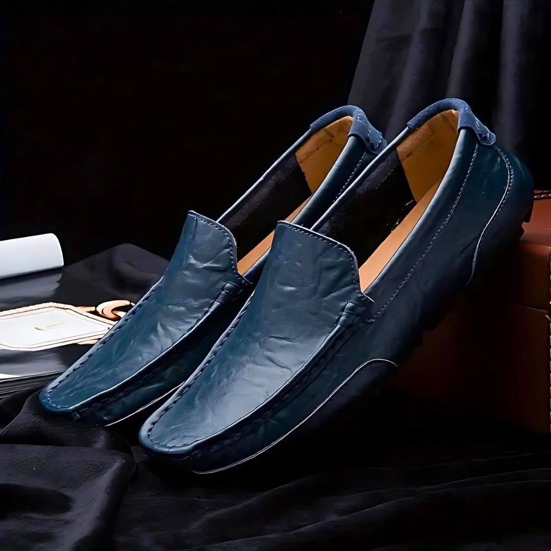 Herre Driving Loafers Lær Tidløs Komfort 3