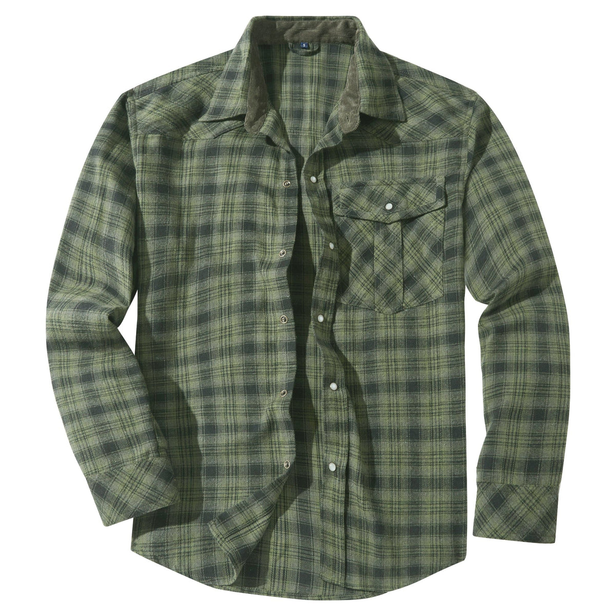 Herre Flanellskjorte Klassisk Design 4