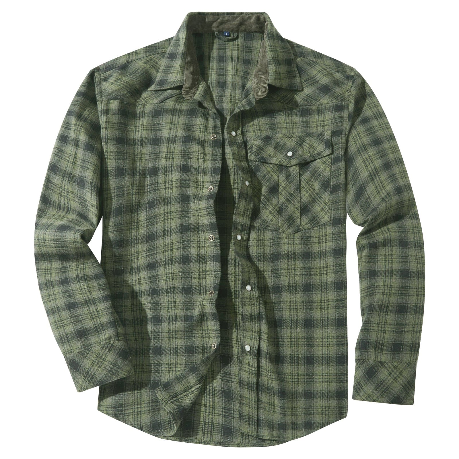 Herre Flanellskjorte Klassisk Design 4
