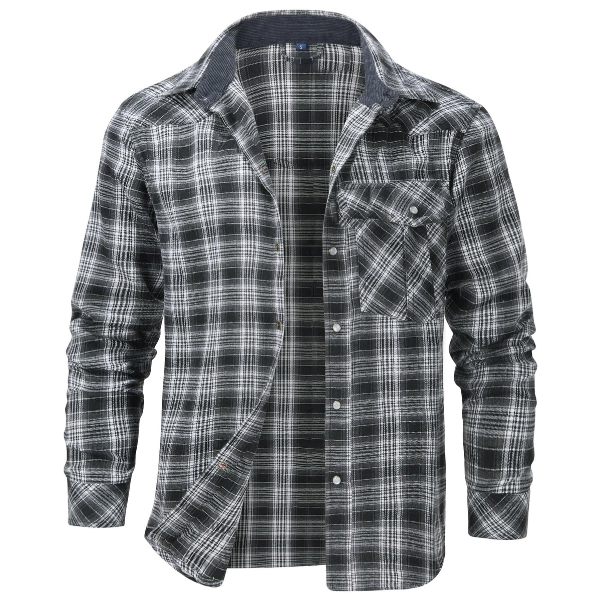 Herre Flanellskjorte Klassisk Design 8