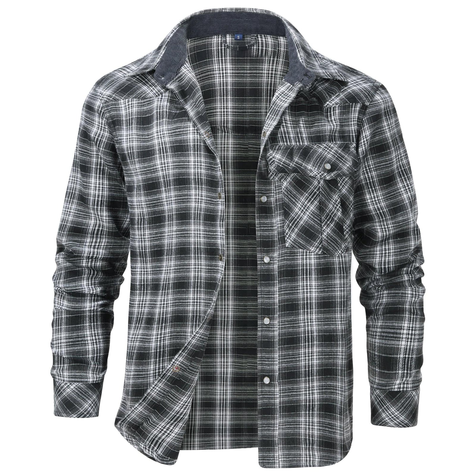 Herre Flanellskjorte Klassisk Design 8