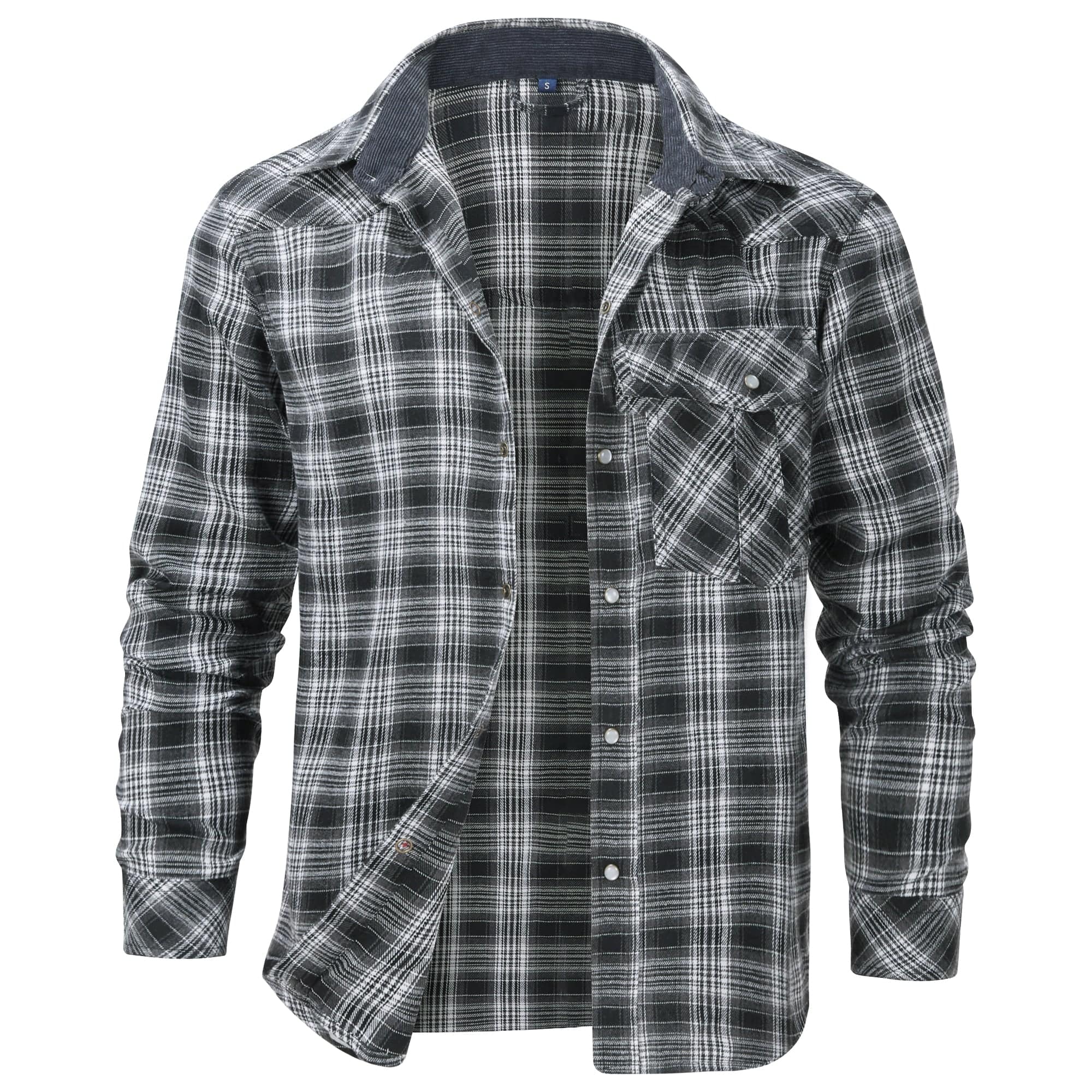Herre Flanellskjorte Klassisk Design 8