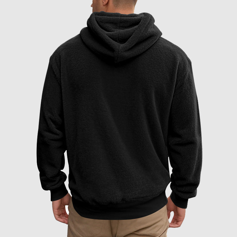 Herre Fleece-genser med hette 6