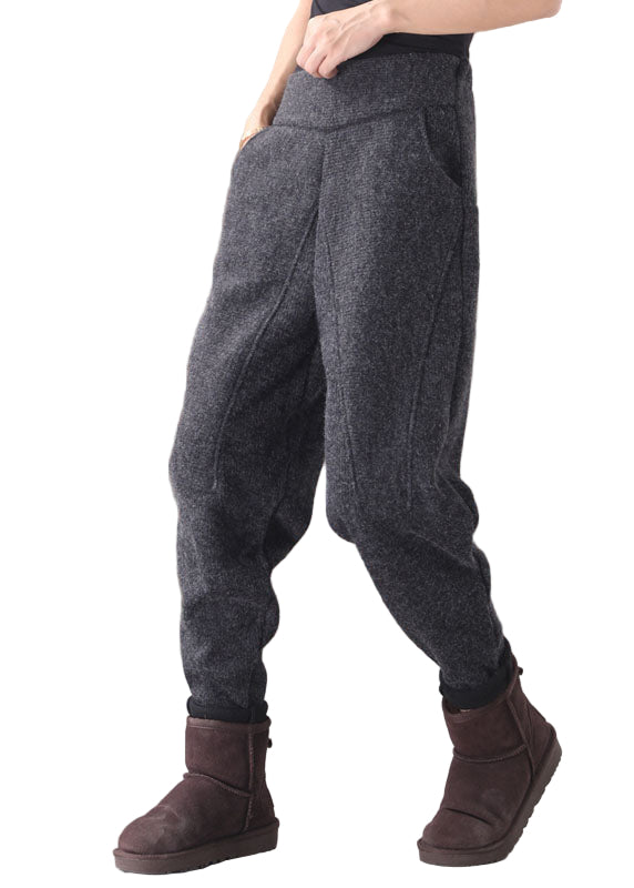 Herre Fleece Bukser med Lommer og Lappedesign 0